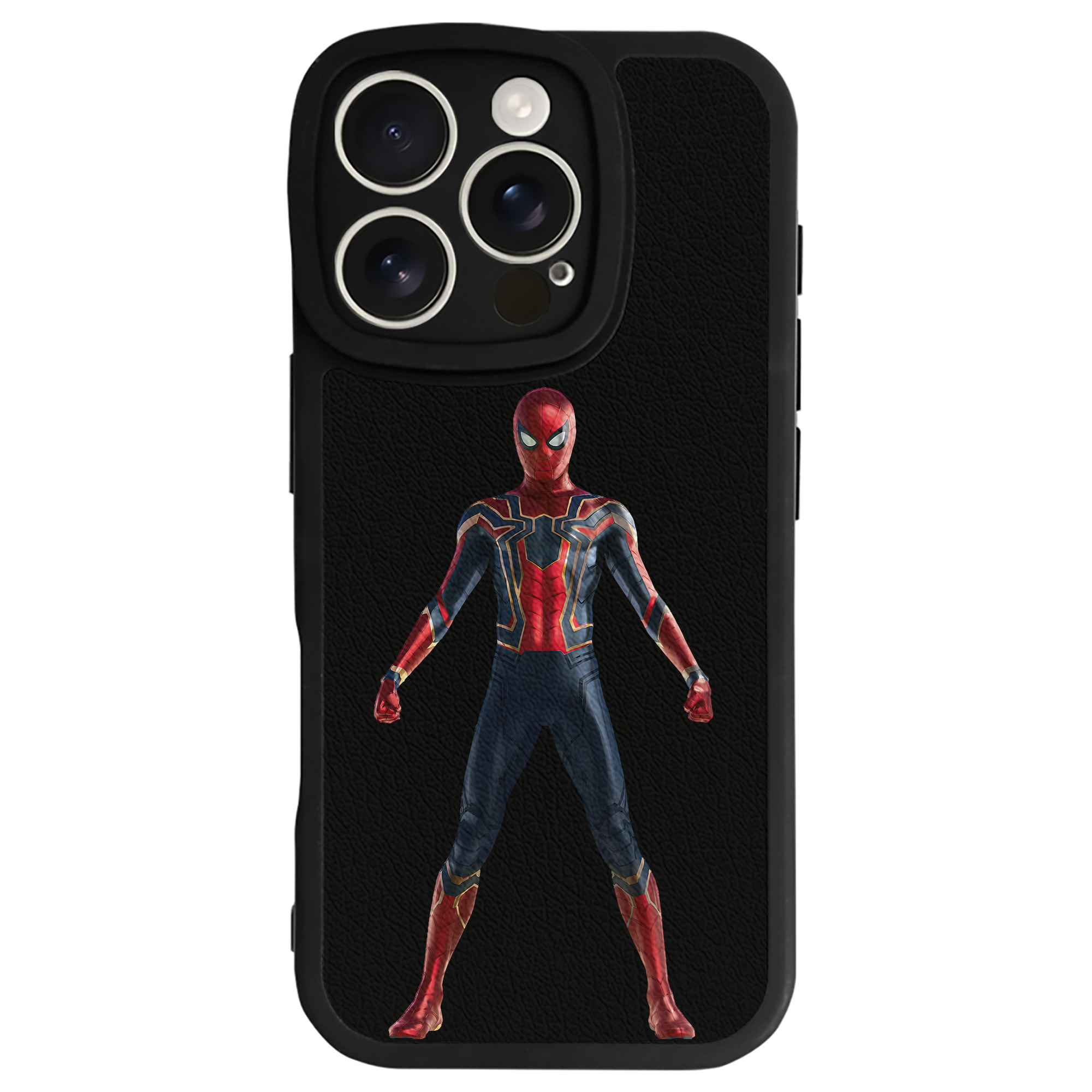 （画像用） Spider Man スパイダーマン 【iPhone 16シリーズ対応】シリコンスマホケース（レザー調） 材質：シリコン